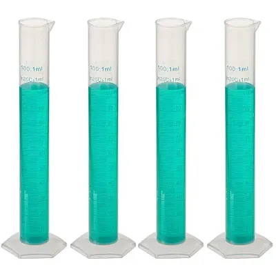 4-pack PP Graduated Cylinders 100mL ICYL-006