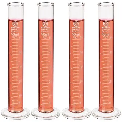 4-pack Glass Cylinders, 50mL ICYL-104