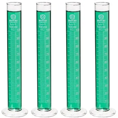 4-pack Glass Cylinders, 100mL ICYL-105