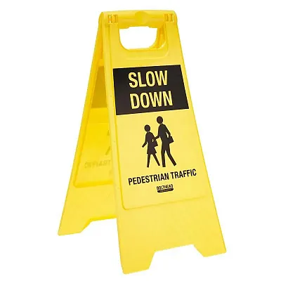 Slow Down Pedestrian Traffic Floor Sign IFLR-113