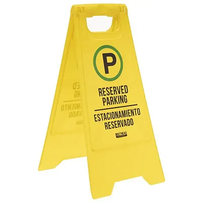 Reserved Parking Bilingual Floor Sign IFLR-122