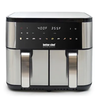 Better Chef 9 Quart Dual Basket Digital Display Air Fryer