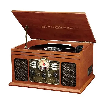 Innovative Technology VTA-200B-MAH 6-In-1 Victrola Entertainment