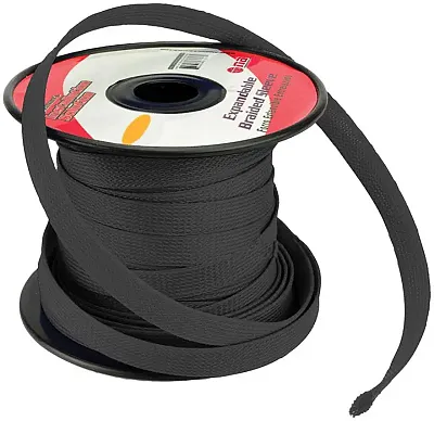 Installation Solution Expandable Braided Sleeve Black 1/4&quot;