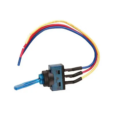 Nippon Illuminated Toggle Switch With 6&quot; Lead Wire Blue