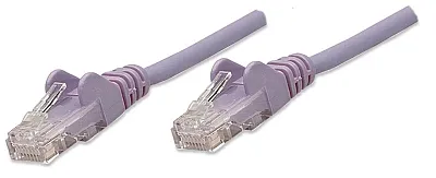 Intellinet 393140 Cat6E Boot Patch Cord 7 Ft Purple
