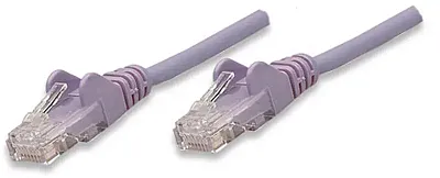 Intellinet 453462 Cat5E Boot Patch Cord 5 Ft Purple