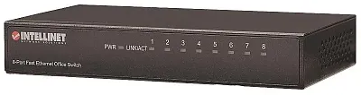 Intellinet 523318 10/100 8 Port Switch, Desk, Metal