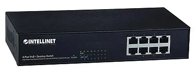 Intellinet 560764 8 Port Poe 10/100 Desktop Switch