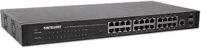 Intellinet 560917 24 Port Gig Managed Switch + Sfp