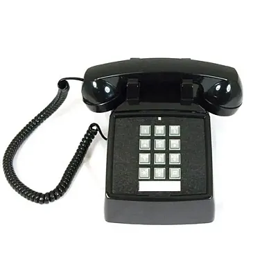 Cortelco Traditional Desk Phone 250000-Vba-20M Desk Black