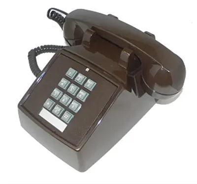 Cortelco Traditional Desk Phone 250045-Vba-20M Desk Brown