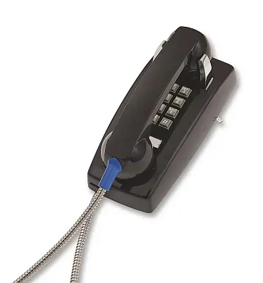 Cortelco 2554-AHC-BK 255400Ahc20M Wall Phone W/Metal Cradle