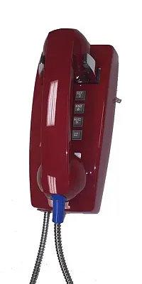 Cortelco 2554-AHC-RD 255447Ahc20M Wall Phone W/Metal Cradle