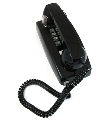 Cortelco Traditional Mini-Wall Phone 255400-Vba-20M Wall Black