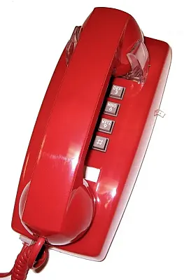 Cortelco 2554-VOE-RD 255447-Voe-20Md Wall Value Line Voe Red