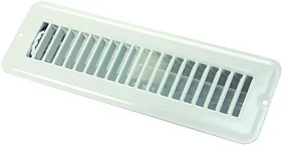 JR PRODUCTS 0228905 2 X 10 Floor Reg.Dmpr Met Whte