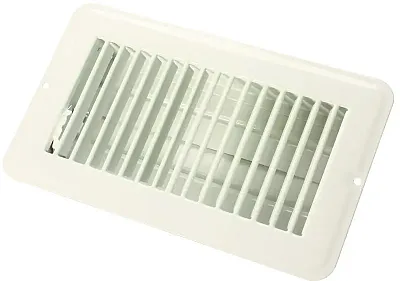 JR PRODUCTS 0228965 4 X 8 Floor Reg.Dmpr Met Wht