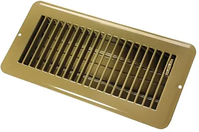 JR PRODUCTS 0229015 4 X 10 Floor Reg.Dmpr Met Brn