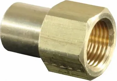 JR PRODUCTS 0730225 3/8&#039; F Flare To 1/4&#039; Mpt