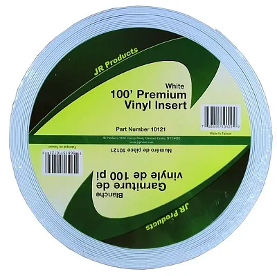 JR PRODUCTS 10121 100' Vinyl I0Ert Wht