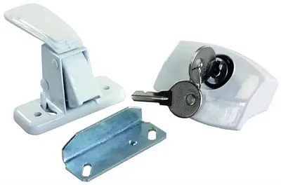 JR PRODUCTS 11685 Camper Door Latch White