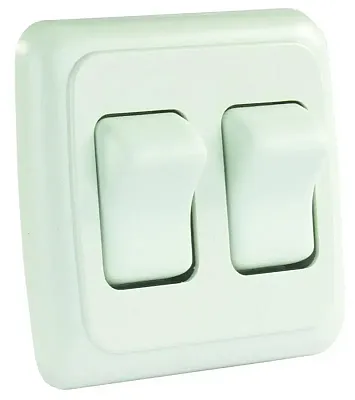 JR PRODUCTS 12015 Dbl On-Off Rocker Sw