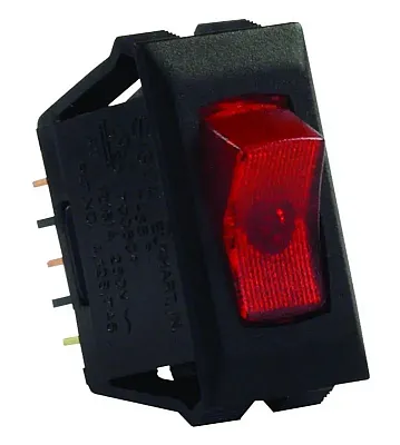 JR PRODUCTS 12525 Ill 12V On/Off Sw Red/Bk