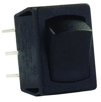 JR PRODUCTS 12805 Mini-12V Dbl P On/O0W Bk