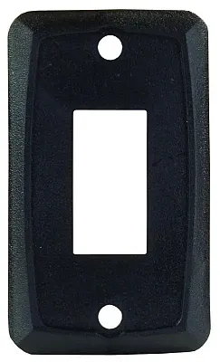 JR PRODUCTS 12855 Single Face Plate Bk
