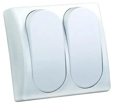 JR PRODUCTS 13585 Mod Spst On/Off Dbl Sw W