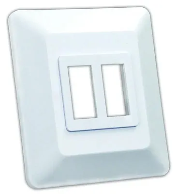 JR PRODUCTS 13615 Dbl Sw Base & Bezel W