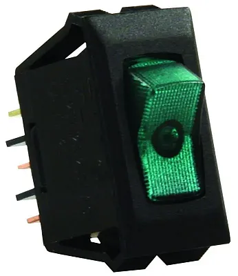 JR PRODUCTS 13695 Illum On/Off Sw Grn/Bk