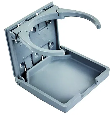 JR PRODUCTS 45622 Adjustable Cup Hldr Gray