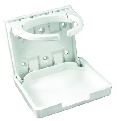JR PRODUCTS 45624 Adjustable Cup Hldr Wht