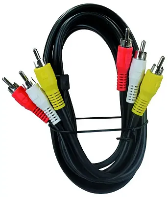 JR PRODUCTS 47935 6' Rca/A-V Triple Cable