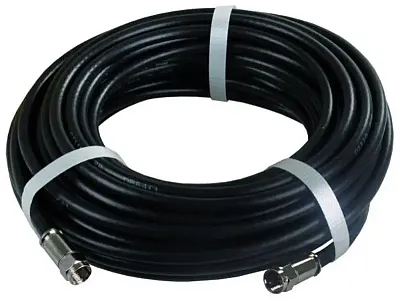JR PRODUCTS 47985 50&#039; Rg6 Coax W/Comprn End