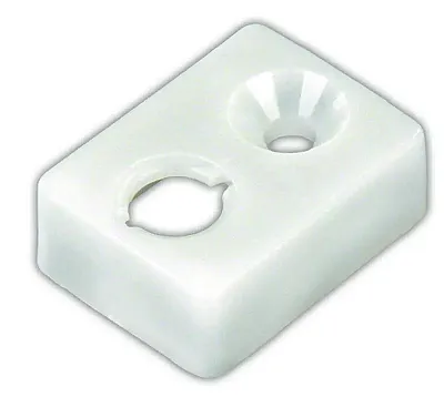 JR PRODUCTS 81465 Type E - End Stop White