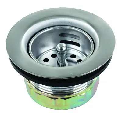 JR PRODUCTS 95325 Strnr W/Push-In Crmb Bskt
