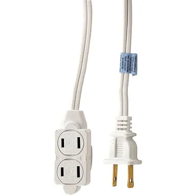 GE JASHEP51947 3-Outlet Polarized Indoor Extension Cord (9 ft)