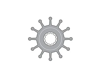 JOHNSON PUMP 091027B9 Impeller Kit F5 Nitrile