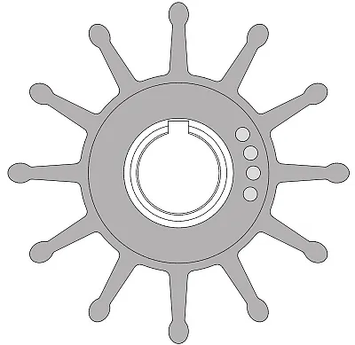 JOHNSON PUMP 09704BT1 Impeller Kit Sherwood 17000K Mc 97