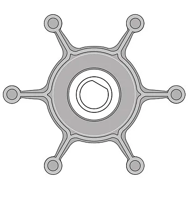 JOHNSON PUMP 09824P9 Impeller Kit F4 Nitrile