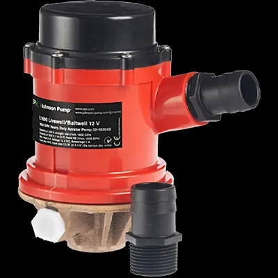JOHNSON PUMP 16004B Livwell Pmp 1600 Gph 12V With Inlet