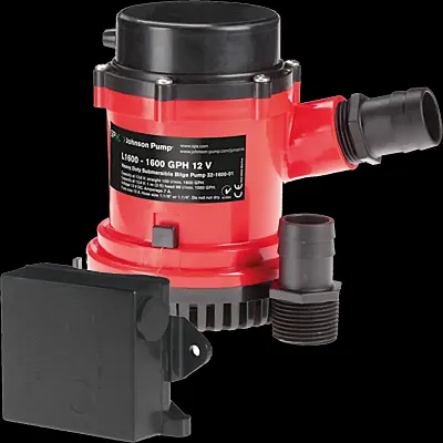 JOHNSON PUMP 1674001 Hd Bil Pmp 1600 Gph W/Ult. Swit 12V
