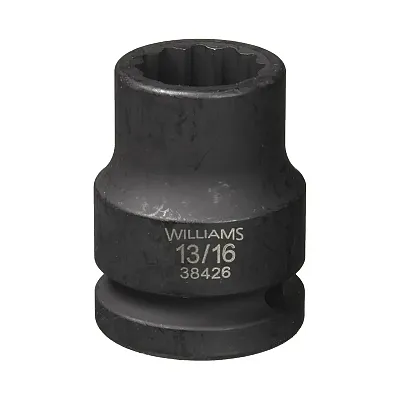 Williams 3/4&quot; Drive Shallow 13/16&quot; Impact Socket 12 Point