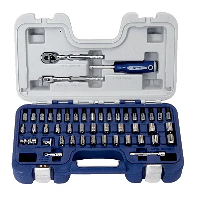 Williams 1/4&quot; Drive Metric/Sae 6-Point Socket Set (47-Piece)