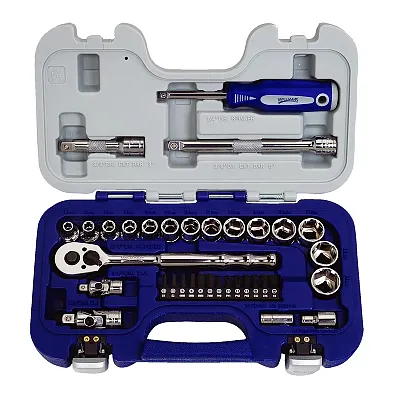 Williams Supertorque 3/8&quot; Drive Metric 6-Point Socket Set (35-Piece)