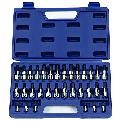 Williams 3/8&quot; - 1/4&quot; Drive Metric/Sae Socket Bit Set (32-Piece)