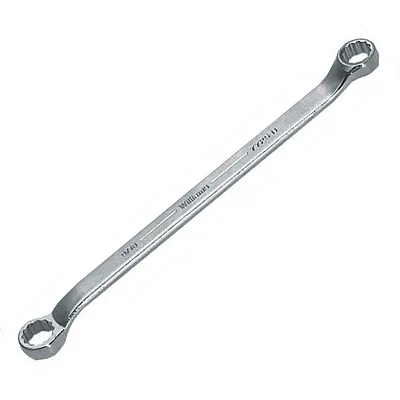 Williams Offset Box End Wrench: Sae 1/2&quot; X 9/16&quot; - 12 Point